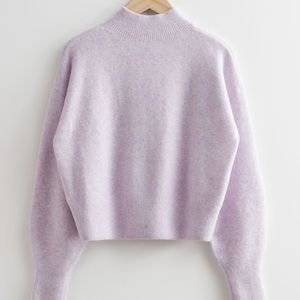 And other stories lilac mock turtleneck neck sweater